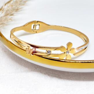 Floral Butterfly Bracelet